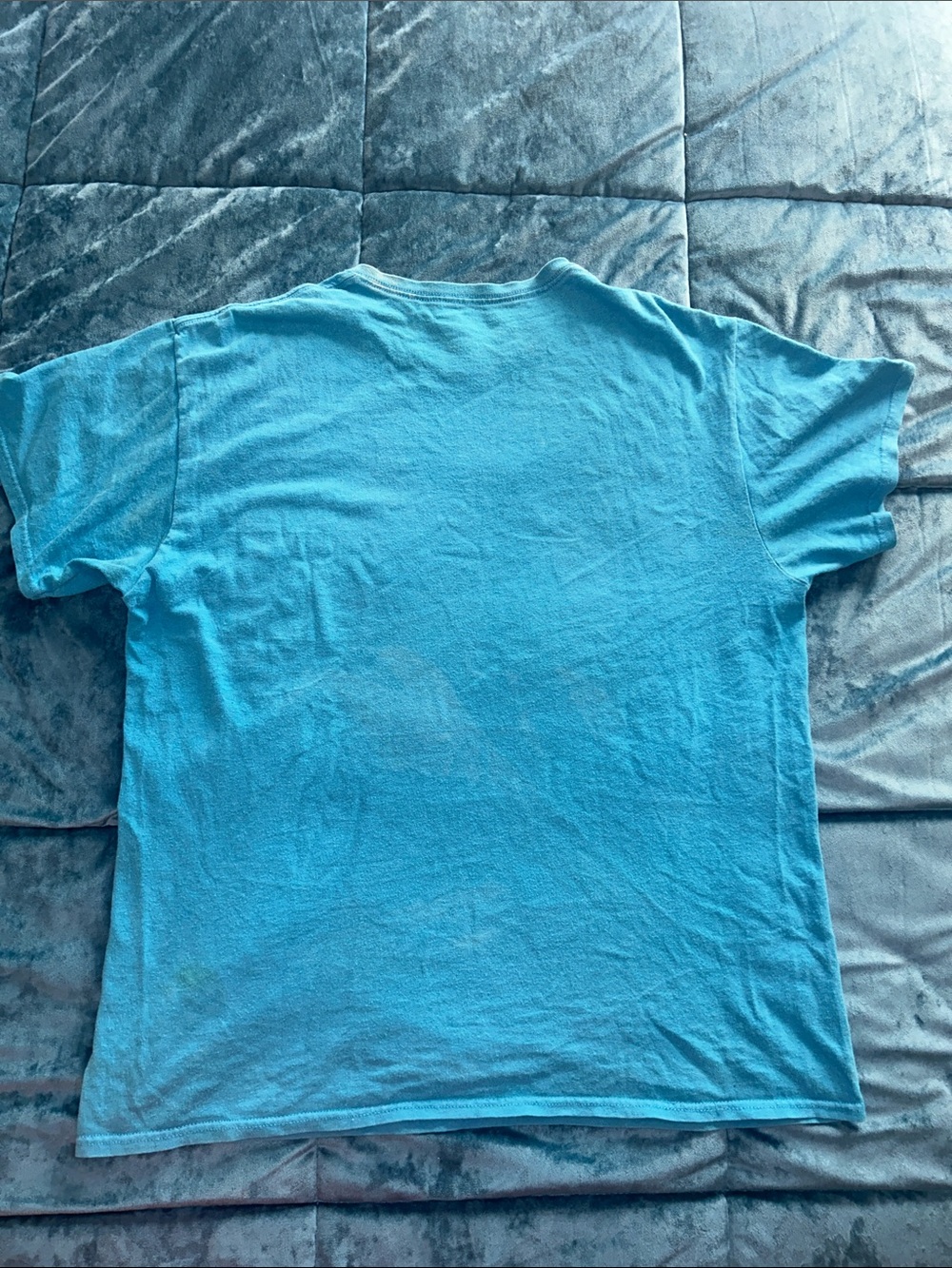 Liquid Blue Turquoise Grateful Dead Short Sleeve Tee - Picture 3 of 4